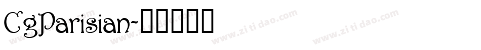 CgParisian字体转换
