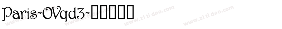 Paris-OVqd3字体转换