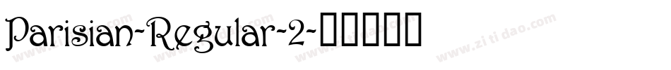 Parisian-Regular-2字体转换