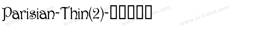Parisian-Thin(2)字体转换