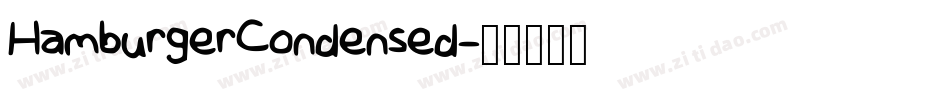 HamburgerCondensed字体转换