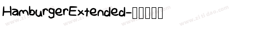 HamburgerExtended字体转换