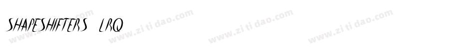Shapeshifters-lRq5字体转换