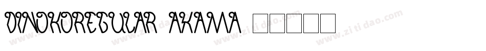DinokoRegular-axAMa字体转换