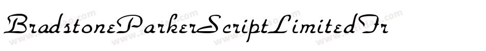 BradstoneParkerScriptLimitedFreeVersion-EEY4字体转换