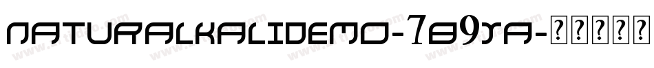 Naturalkalidemo-7B9YA字体转换