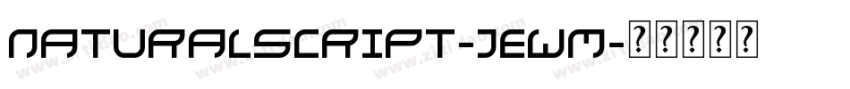 Naturalscript-jeWM字体转换