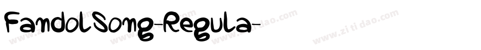 FandolSong-Regula字体转换