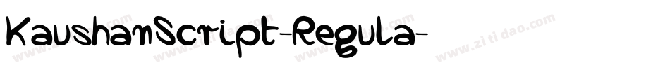 KaushanScript-Regula字体转换