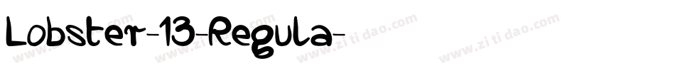 Lobster-13-Regula字体转换