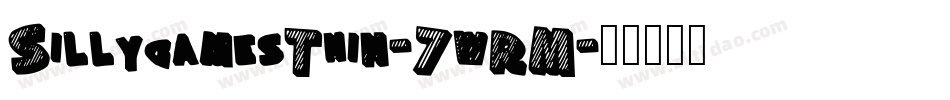 SillygamesThin-8wRM字体转换