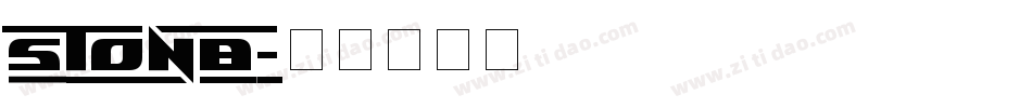 STONB字体转换