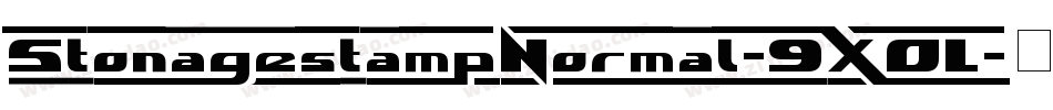 StonagestampNormal-9XOL字体转换