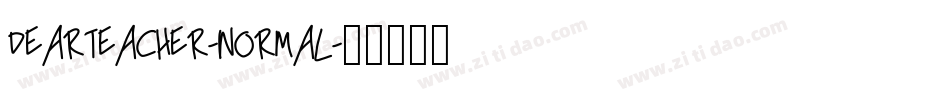 DearTeacher-Normal字体转换