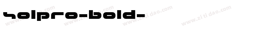 SolPro-Bold字体转换