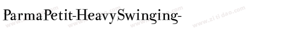 ParmaPetit-HeavySwinging字体转换
