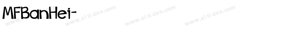 MFBanHei字体转换