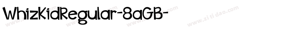 WhizKidRegular-8aGB字体转换
