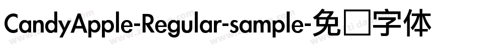CandyApple-Regular-sample字体转换