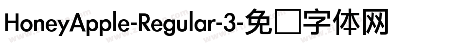 HoneyApple-Regular-3字体转换
