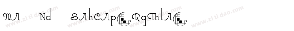 MacondoSwashCaps-Regular字体转换