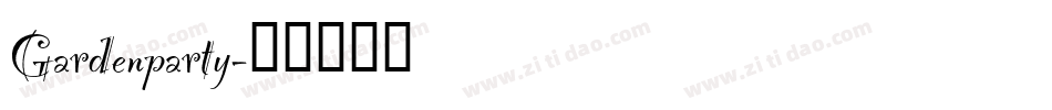 Gardenparty字体转换