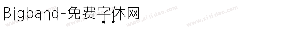 Bigband字体转换