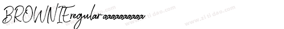 BROWNIEregular字体转换