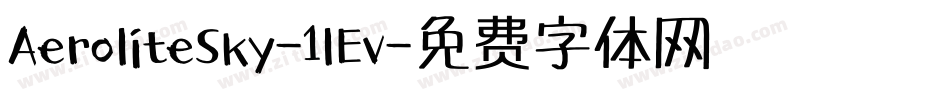 AeroliteSky-1lEv字体转换