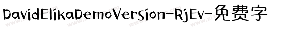 DavidElikaDemoVersion-RjEv字体转换