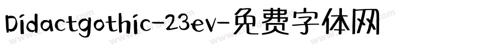 Didactgothic-23ev字体转换