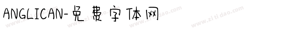 ANGLICAN字体转换