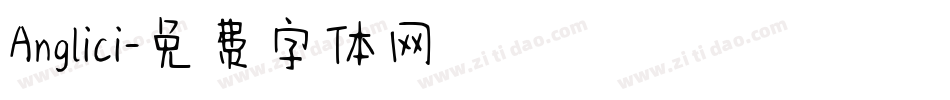 Anglici字体转换