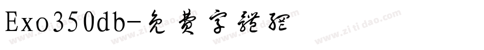 Exo350db字体转换