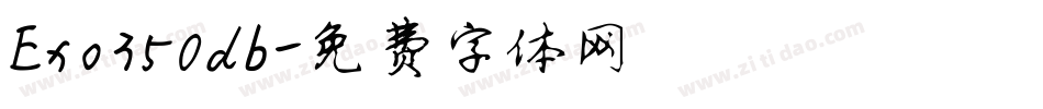 Exo350db字体转换