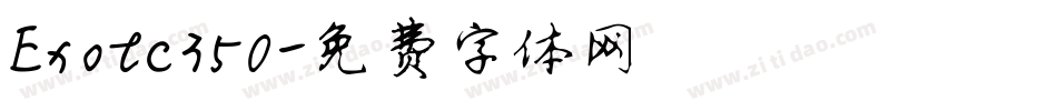 Exotc350字体转换