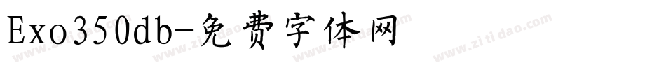 Exo350db字体转换