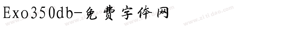 Exo350db字体转换