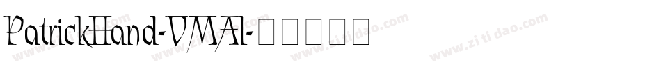 PatrickHand-VMAl字体转换