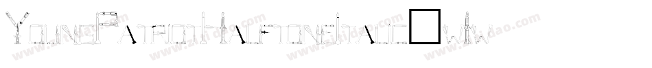 YoungPatriotHalftoneItalic-w1wPw字体转换