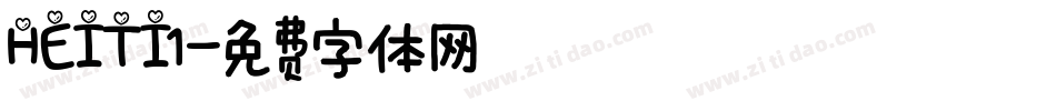 HEITI1字体转换