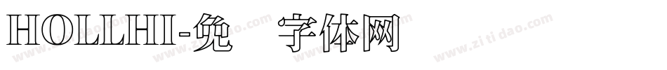 HOLLHI字体转换