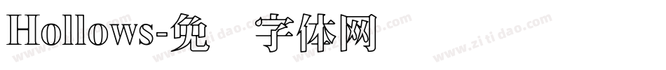Hollows字体转换