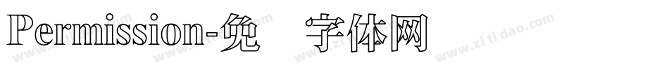 Permission字体转换