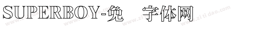 SUPERBOY字体转换