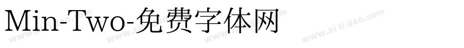 Min-Two字体转换