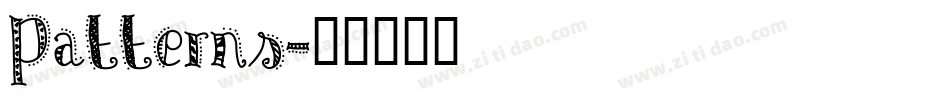 Patterns字体转换