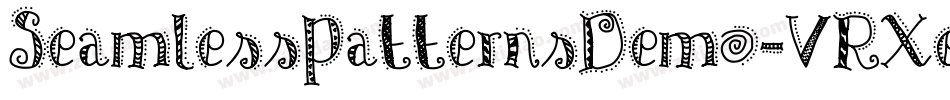 SeamlessPatternsDemo-VRXe字体转换