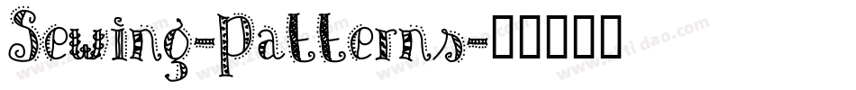 Sewing-Patterns字体转换