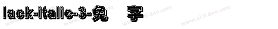 lack-italic-3字体转换